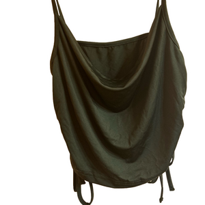 NWOT forest green crop top